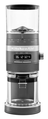 KitchenAid KCG8433DG 8.25" W Matte Charcoal Gray Burr Coffee Grinder - 150 Watts