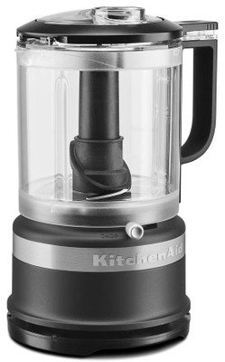 KitchenAid KFC0516BM Matte Black with Stainless Steel Blade Food Chopper - 120 Volts