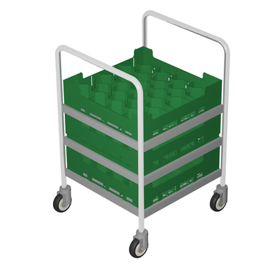 Caddy Corporation T-50 22.5" W x 21.5" D x 34.75" H Stainless Steel Rack Caddy