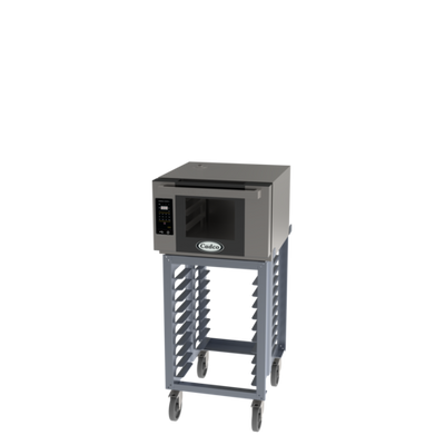 Cadco BLS-3HGD-1 Stainless Steel Single Deck Half Size Electric Bakerlux GO Heavy-Duty Convection Oven - 120 Volts 1-Ph