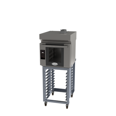 Cadco BLS-4HLD-1H Stainless Steel 1 Deck Half Size Electric Standard Bakerlux LED Heavy-Duty Convection Oven - 208-240 Volts