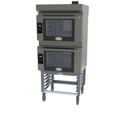 Cadco BLS-4FLD-2H Stainless Steel Digital Electric Bakerlux Led Heavy-Duty Convection Oven - 208-240 Volts