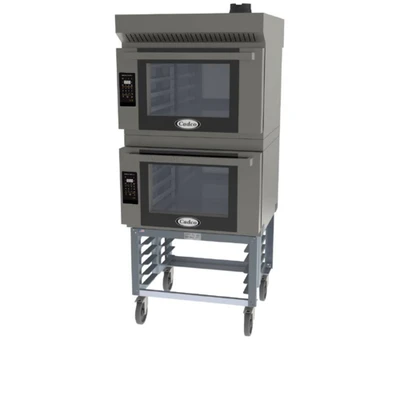 Cadco BLS-4FLD-2H Stainless Steel Digital Electric Bakerlux Led Heavy-Duty Convection Oven - 208-240 Volts