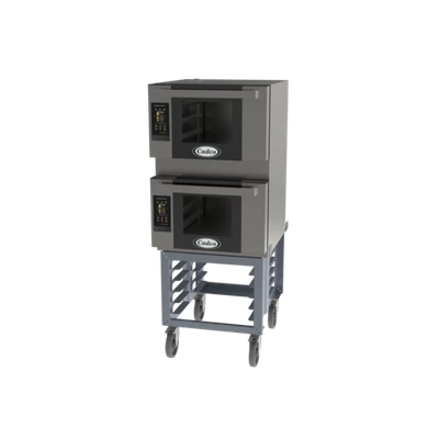 Cadco BLS-3HTD-2 Stainless Steel Half Size Electric Bakerlux Touch Heavy-Duty Convection Oven - 208-240 Volts