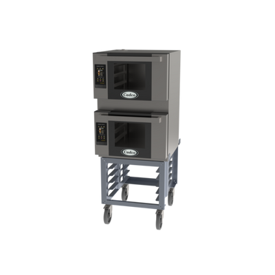 Cadco BLS-3HTD-2 Stainless Steel Half Size Electric Bakerlux Touch Heavy-Duty Convection Oven - 208-240 Volts