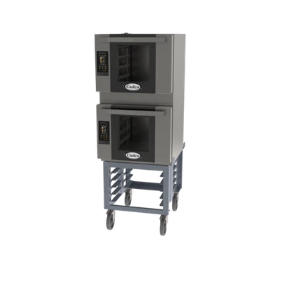 Cadco BLS-4HTD-2 23.87" W Stainless Steel Bakerlux TOUCH Heavy-Duty Convection Oven - 16 Amps