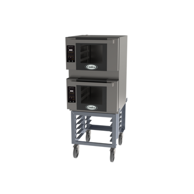 Cadco BLS-3HLD-2 Stainless Steel Half Size Electric Bakerlux LED Heavy-Duty Convection Oven - 208-240 Volts 1-Ph