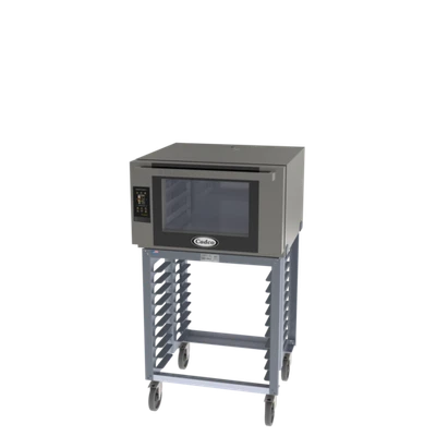 Cadco BLS-4FTD-1 54.53" H Stainless Steel with Stand Bakerlux TOUCH Heavy-Duty Convection Oven - 208-240 Volts