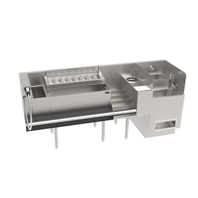 Krowne KR24-TCS80C-10 80" W x 24" D Stainless Steel The Taffer Command Station by Krowne
