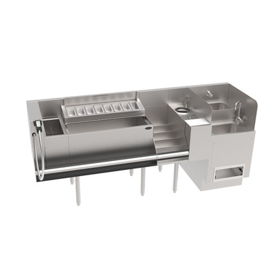 Krowne KR24-TCS80C-10 80" W x 24" D Stainless Steel The Taffer Command Station by Krowne