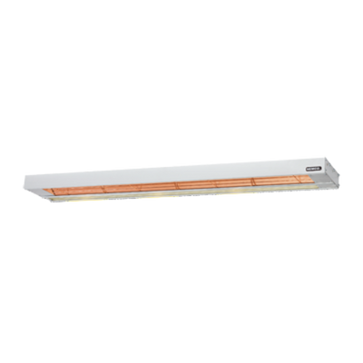 Nemco 6155-36-DL 36&quot; W Double Infrared Heating Element Aluminum Shell with Lights Bar Heater - 120 Volts, 1780 Watts