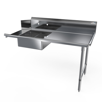NBR Equipment SDT-72R-16 72" Soiled Straight Premium Dishtable
