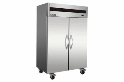 MVP Group IT56R 49 Cu. Ft. Stainless Steel Front and Sides 2 Section Reach-In IKON Refrigerator - 115 Volts