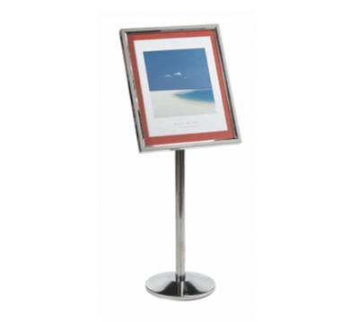 AARCO P-5C 53" H Chrome Broadcaster Display Stand