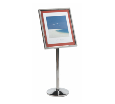 AARCO P-5C 53" H Chrome Broadcaster Display Stand