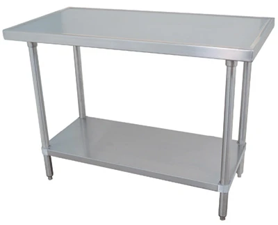 Advance Tabco VLG-247 24" D x 84" W Stainless Steel 14 Gauge Work Table