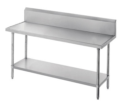 Advance Tabco VKS-367 36" D x 84" W Stainless Steel 14 Gauge Work Table