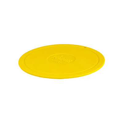 Lodge AS7DT22 7.25" W x 7.25" D Yellow Silicone Round Deluxe Trivet (12 Each per Case)