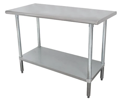 Advance Tabco MG-247 24" D x 84" W Stainless Steel 16 Gauge Work Table