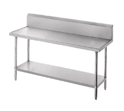 Advance Tabco VKG-307 30" D x 84" W Stainless Steel 14 Gauge Work Table