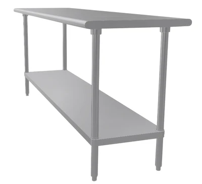 Advance Tabco SS-247 24" D x 84" W Stainless Steel 14 Gauge Work Table