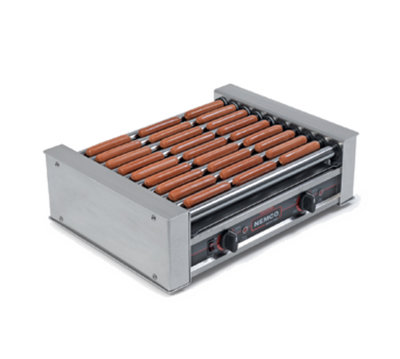Nemco 8027-220 Aluminum And Stainless Steel Construction Roller-Type Roll-A-Grill® Hot Dog Grill - 220V