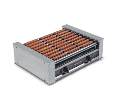 Nemco 8027-220 Aluminum And Stainless Steel Construction Roller-Type Roll-A-Grill® Hot Dog Grill - 220V