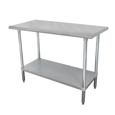 Advance Tabco SLAG-247-X 24" D x 84" W Stainless Steel 16 Gauge Work Table