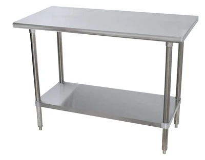 Advance Tabco SLAG-247-X 24" D x 84" W Stainless Steel 16 Gauge Work Table