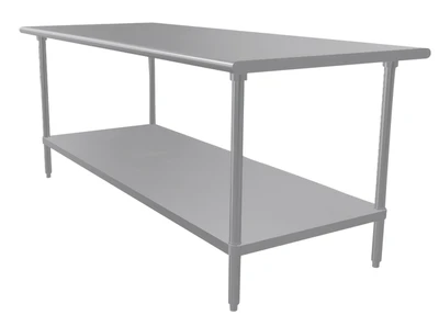 Advance Tabco SS-367 36" D x 84" W Stainless Steel 14 Gauge Work Table