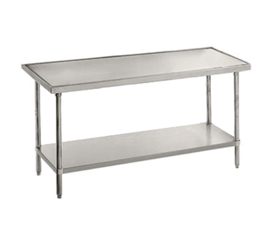 Advance Tabco VSS-306 30" D x 72" W Stainless Steel 14 Gauge Work Table
