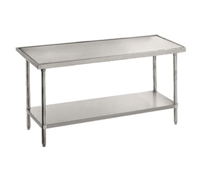 Advance Tabco VSS-306 30" D x 72" W Stainless Steel 14 Gauge Work Table