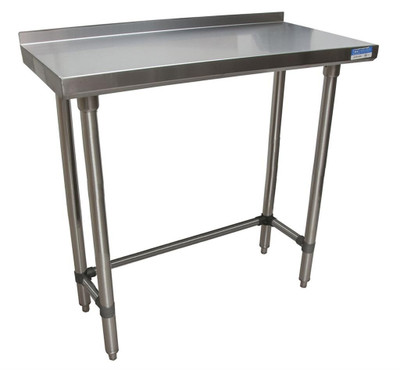 BK Resources VTTROB-1836 36" W x 18" D Galvanized 18 Gauge Work Table