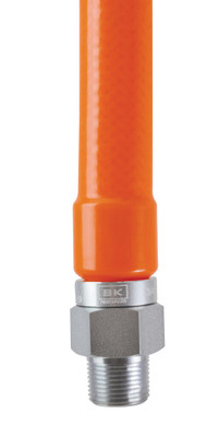 BK Resources BKG-GHC-5024 24" Long x 0.5" Inside Dia. Gas Connector Hose