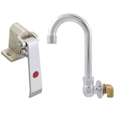 BK Resources BKSPKVSGS-G Chrome Plated Single Pedal OptiFlow Knee Valve Kit