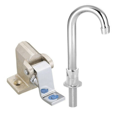 BK Resources BKSPFV-DGS-G Chrome Plated Single Pedal OptiFlow Knee Valve Kit