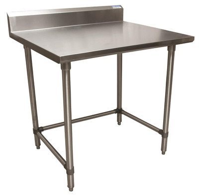 BK Resources SVTR5OB-3624 36" W x 24" D Stainless Steel 18 Gauge Work Table