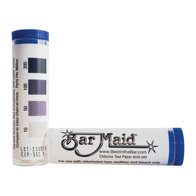 Bar Maid DIS-303 Easy To Read Color Chart Chlorine Test Strips