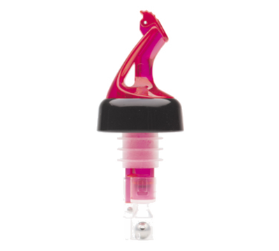 Bar Maid BMP-5100R 1 Oz. Red Plastic with Flip Top Measured Pourer