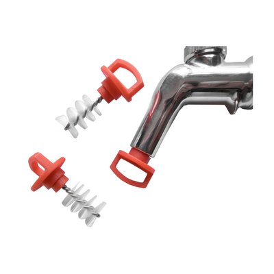 Bar Maid TAP-BRUSH50 Red Handle Beer Tab Cap Brush