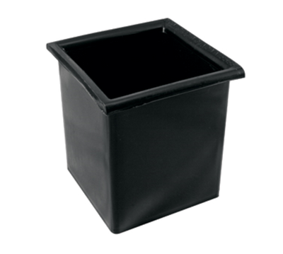 Bar Maid CR-2401 Polyethylene Black Square Bottle Well