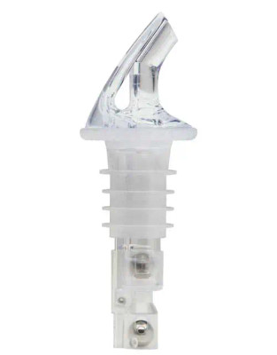 Bar Maid BMP-1150C 1.5 Oz. Clear Plastic without Collar Measured Pourer