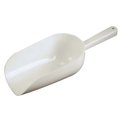 Bar Maid CR-840W 16 Oz. White Polyethylene Scoop