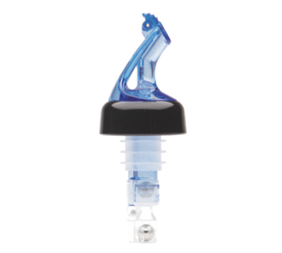 Bar Maid BMP-5100B 1 Oz. Blue Plastic with Flip Top Measured Pourer