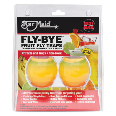 Bar Maid FLY-BYE Non-Toxic Fly-Bye Fruit Fly Trap