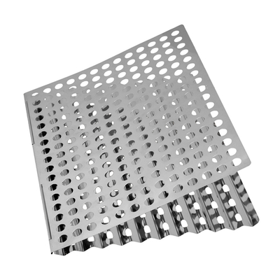 Chef Master 06039Y Stainless Steel Dual Sided Mr. Bar-B-Q Reusable BBQ Searing Topper Sheet