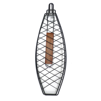 Chef Master 06630Y 24.8" L x 5.8" W Non-Stick Expandable Mr. Bar-B-Q Fish Basket