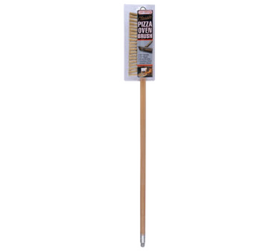 Chef Master 90041 Brass Bristles Chef-Master Classic Pizza Oven Brush with Wood Handle