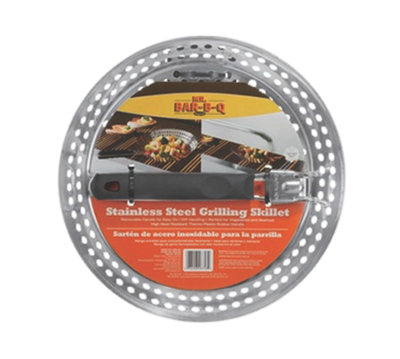 Chef Master 06753Y Stainless Steel Mr. Bar-B-Q Skillet with Removable TPR Handle