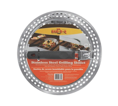 Chef Master 06753Y Stainless Steel Mr. Bar-B-Q Skillet with Removable TPR Handle